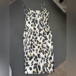 MIDI superdown leopard dress